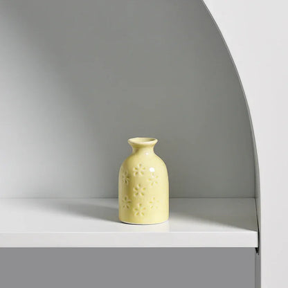 Ceramic Aromatherapy Bottle – Elegant Mini Vase - Shello's Creative Boutique