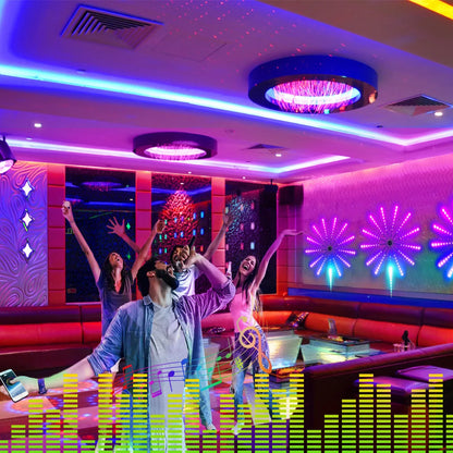 LED Sound Activated Rhythm Light - Music Responsive Fireworks Atmosphere Lighting - Shello's Creative Boutique