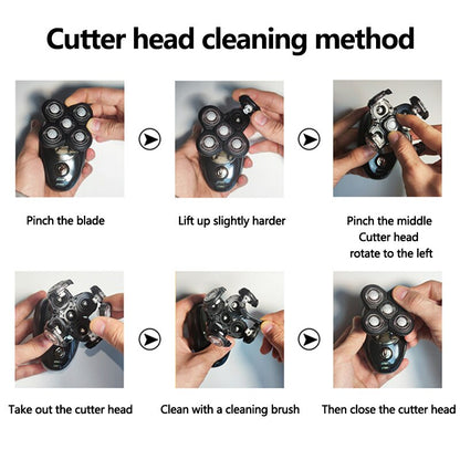 Multifunctional Grooming kit Electric Shaver Wet Dry For Men Electric Razor Rechargeable Bald Head Shaving Machine Beard Trimmer eprolo