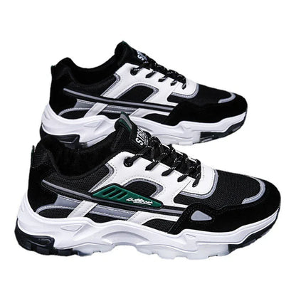 Breathable mesh running dad shoes Korean version trendy casual sports student travel shoes - Shello's Creative Boutique