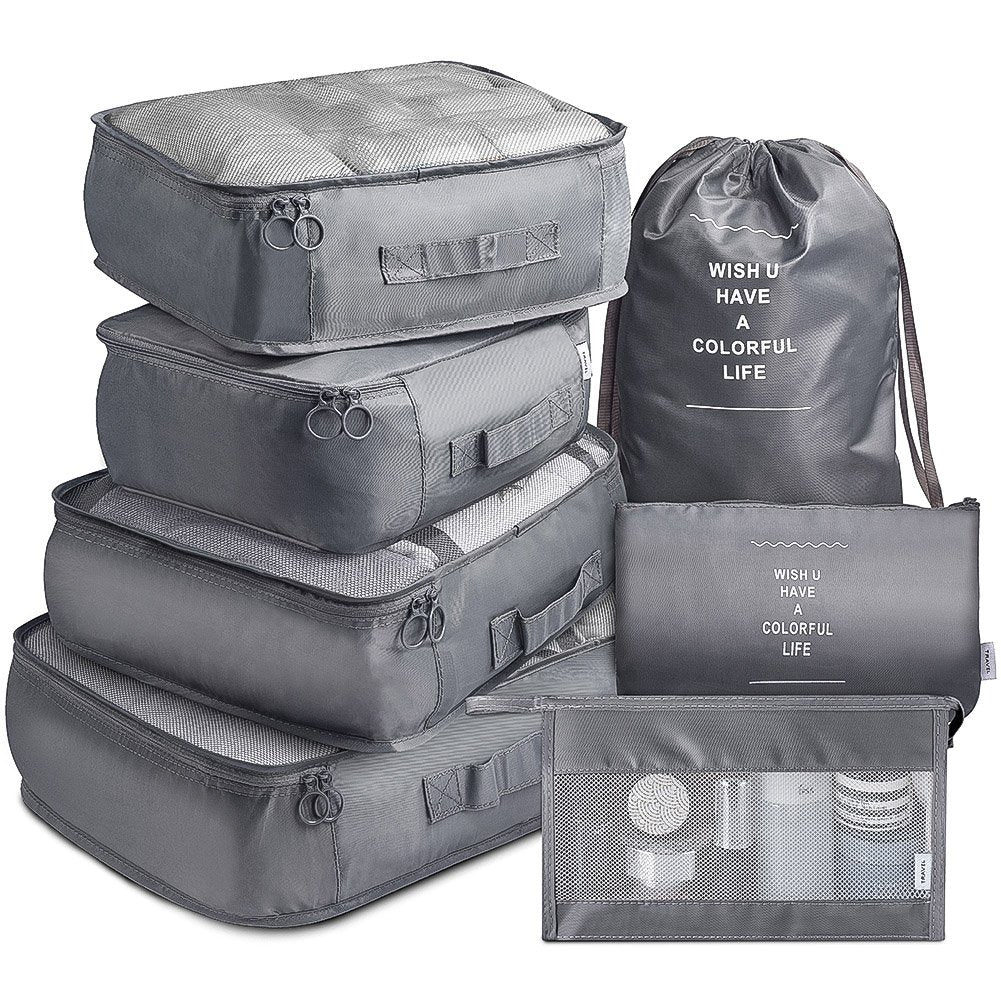 Travel Storage Bag 7-Piece Set Of Travel Thickened Suitcase Clothing Classification Storage Bag eprolo