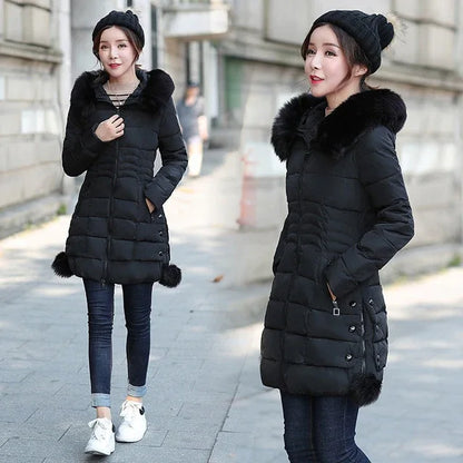 Faux Fur Parkas Women Down Jacket Winter Jacket Women Thick Snow Wear Winter Coat Lady Clothing Female Jackets Parkas - Shello's Creative Boutique