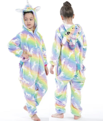 Unicorn Onesie Pajamas - Magical Animal Cartoon Sleepwear (Kids) - Shello's Creative Boutique