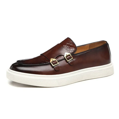 Fashionable casual leather shoes for men's shoes and men's board shoes - Shello's Creative Boutique