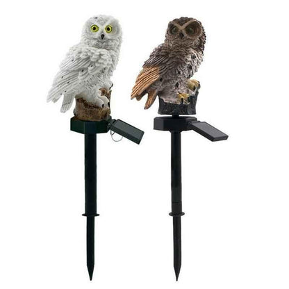 Solar Owl Garden Light - LED Resin Outdoor Waterproof Lawn & Landscape Decoration - Shello's Creative Boutique