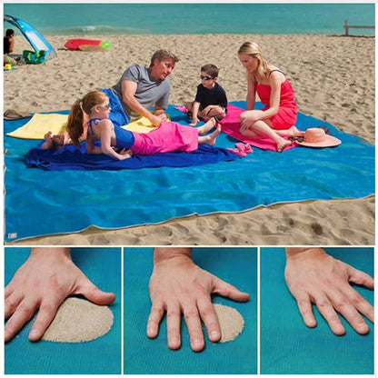 Naturelife Sand Free Beach Mat Portable Blue beach mat Anti-slip Sand Mats Rug Outdoor mat for Beach support drop shipping - Shello's Creative Boutique