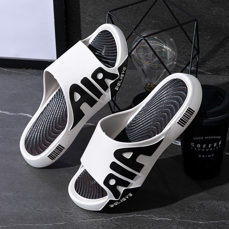 Slippers men summer outdoor wear home home indoor bathroom non slip thick bottom trend outdoor wear sandals and slippers eprolo