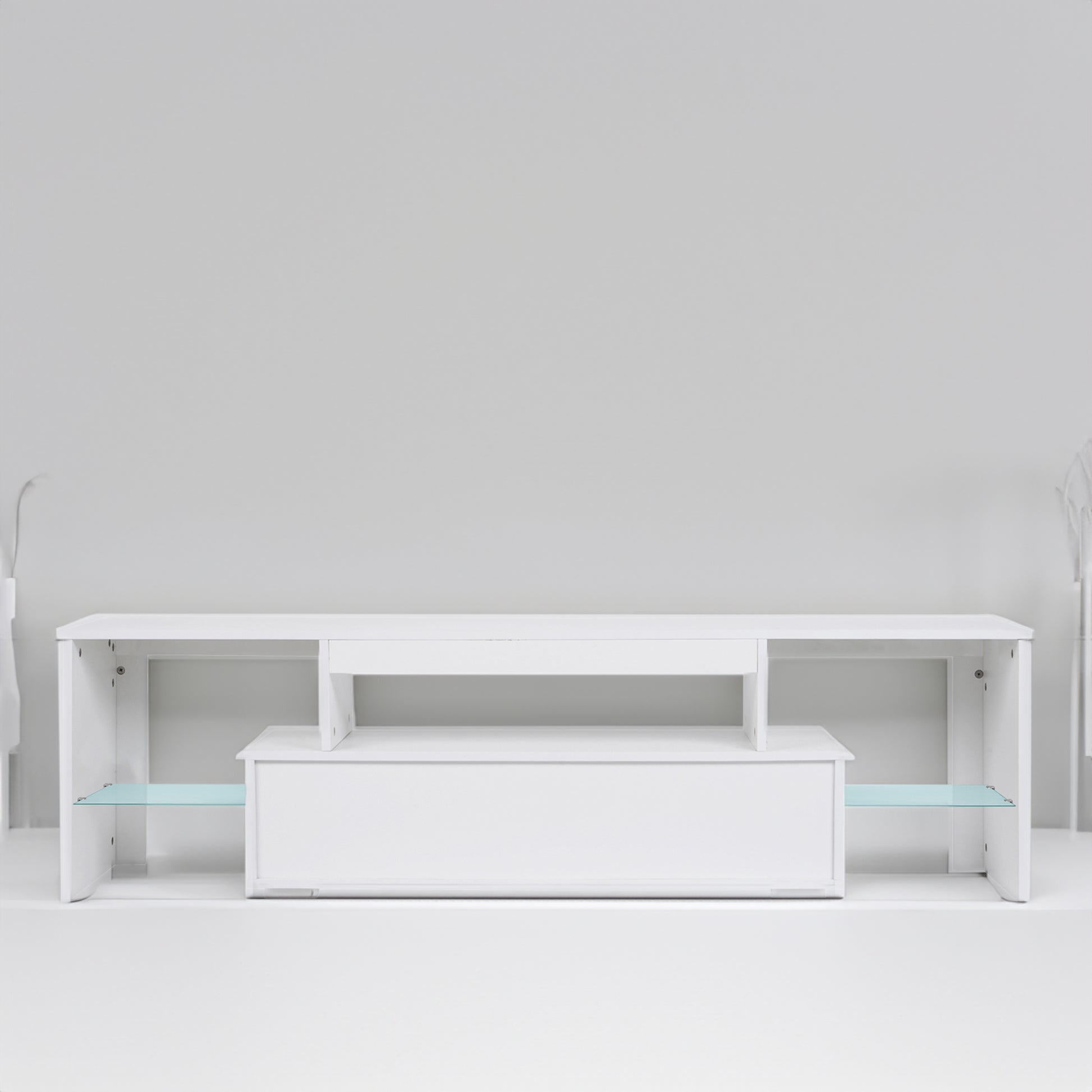 LED TV stand modern TV stand with storage Entertainment Center with drawer TV cabinet for Up to 75 inch for Gaming Living Room B eprolo