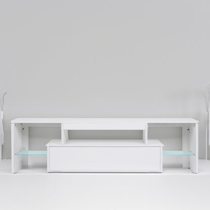 LED TV stand modern TV stand with storage Entertainment Center with drawer TV cabinet for Up to 75 inch for Gaming Living Room B eprolo
