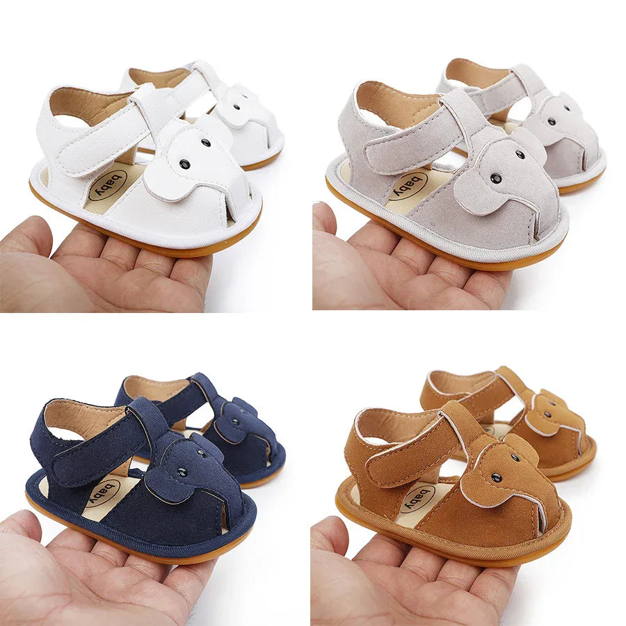 Baby Boy Sandals - Breathable Summer Shoes for Newborns & Toddlers 0-12 Months | Rubber Sole - Shello's Creative Boutique