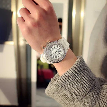 Led Flash Luminous Watch Personality trends students lovers jellies woman men's watches 7 color light WristWatch - Shello's Creative Boutique