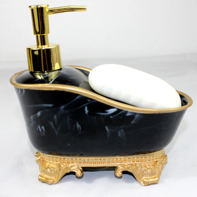 European Liquid Soap Bottle Resin Bathtub Shape Bathroom Sanitizer Bottles Shampoo Shower Gel Wristband Dispenser Accessories Shello Creative Boutique