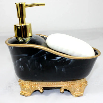 European Liquid Soap Bottle Resin Bathtub Shape Bathroom Sanitizer Bottles Shampoo Shower Gel Wristband Dispenser Accessories - Shello's Creative Boutique