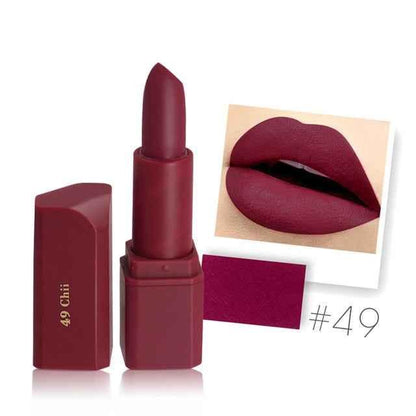 MISS ROSE Matte Waterproof Lipstick for Long-Lasting Nutritious Lips Makeup - Shello's Creative Boutique