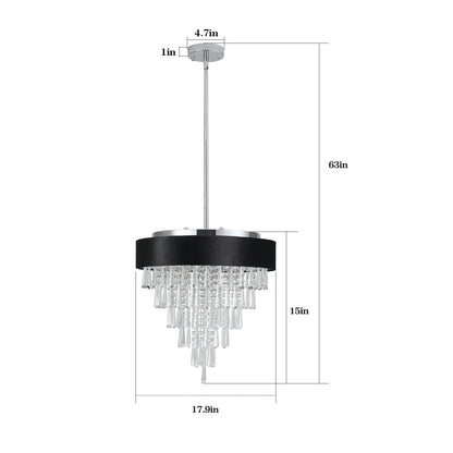 Modern Crystal Chandelier for Living Room – Luxury Round Crystal Lamp for Home Décor Light Fixture - Shello's Creative Boutique