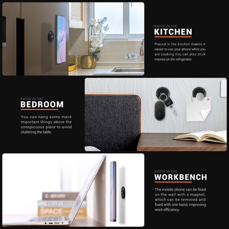 TOPK D21 Car Mobile Phone Holder Magnetic Universal In-car Phone Holder Stand, D21