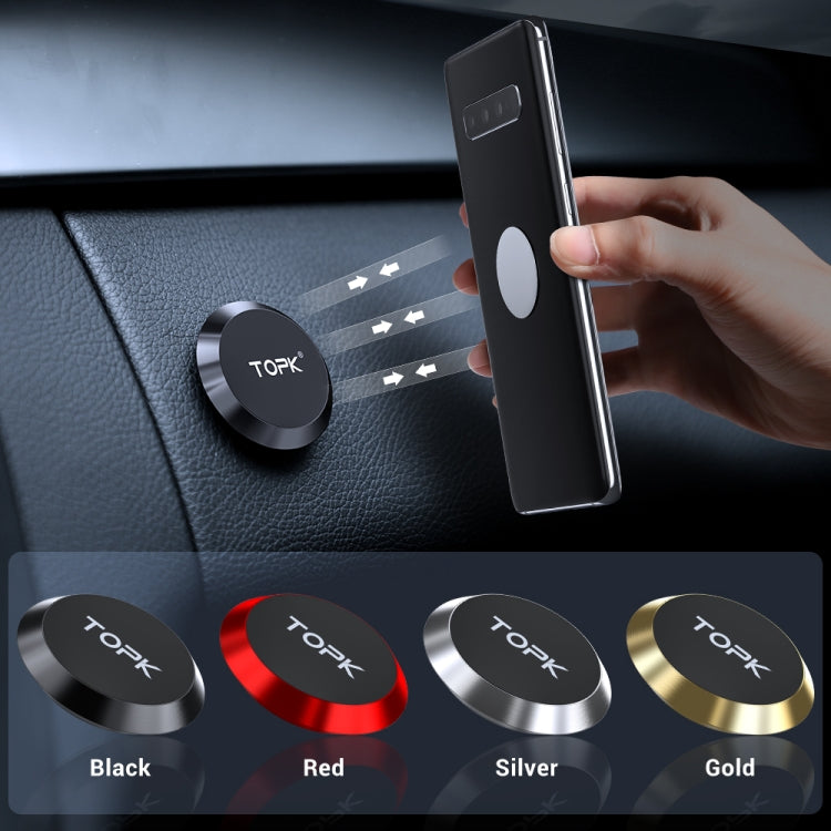 TOPK D21 Car Mobile Phone Holder Magnetic Universal In-car Phone Holder Stand, D21