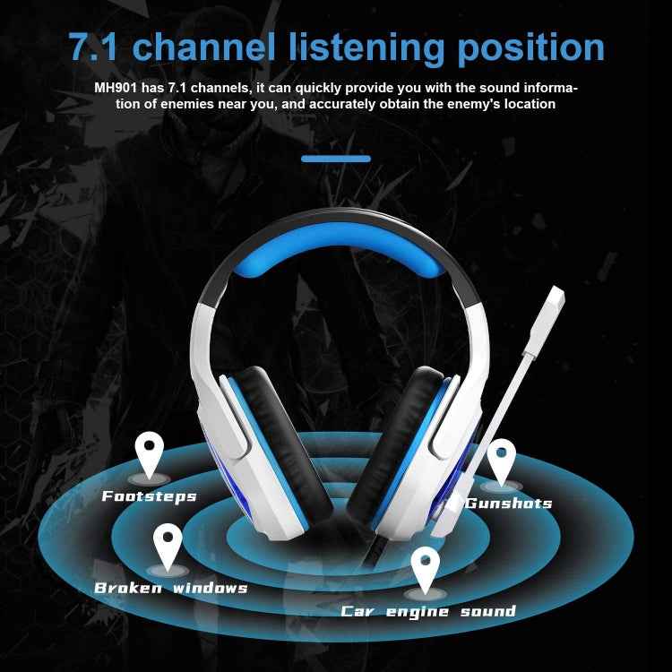 SADES MH901 7.1 Channel USB Adjustable Gaming Headset with Microphone