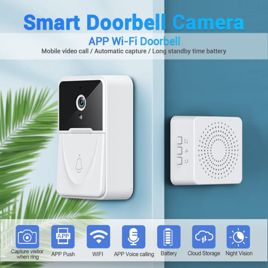 X3 Smart Doorbell Camera Support Mobile APP & Two-way Voice & Cloud Storage SUNSKY