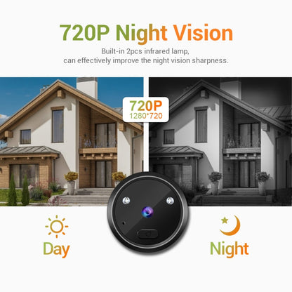 ESCAM C22 2.4 inch Screen Digital Door Viewer, Support Night Vision, TF Card, Take Photos and Video, C22 SUNSKY