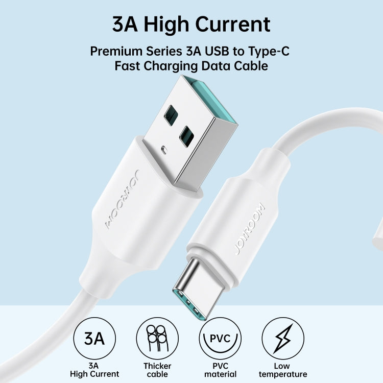 JOYROOM S-UC027A9 3A USB to USB-C/Type-C Fast Charging Data Cable, 0.25m, 1m Shello's Creative Boutique