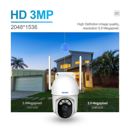 ESCAM QF103 3MP Cloud Storage PT WIFI PIR Alarm IP Camera with Solar Panel Battery Support Full Color Night Vision & Two Way Audio, QF103 - Shello's Creative Boutique