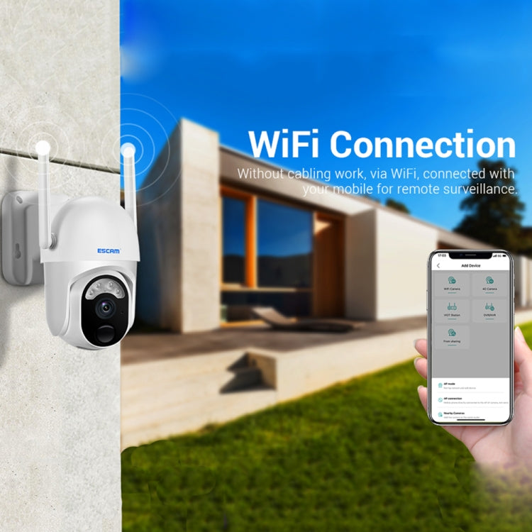 ESCAM QF103 3MP Cloud Storage PT WIFI PIR Alarm IP Camera with Solar Panel Battery Support Full Color Night Vision & Two Way Audio, QF103 - Shello's Creative Boutique