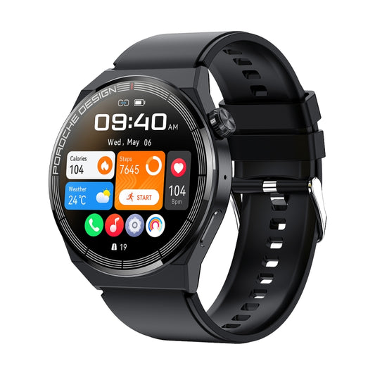 Ochstin 5HK46P 1.36 inch Round Screen Silicone Strap Smart Watch with Bluetooth Call Function, Silicone Strap(Black+Black), Silicone Strap(Silver+Black) - Shello's Creative Boutique