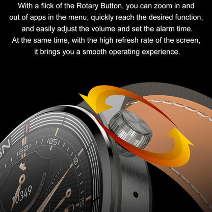 Ochstin 5HK46P 1.36 inch Round Screen Steel Strap Smart Watch with Bluetooth Call Function