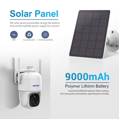 ESCAM G24 3MP WiFi Smart Night Vision Two-way Voice Intercom Solar Camera Support Full HD AI Recognition PIR Alarm, G24 SUNSKY