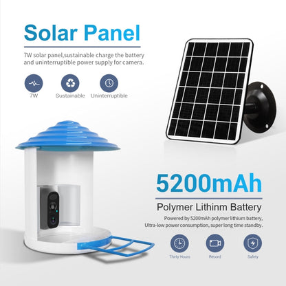 ESCAM PT389 IP66 Waterproof 2MP PIR Motion Detection Two-way Audio Night Vision WiFi Camera with AI Bird Recognition Bird Watching House, PT389 SUNSKY