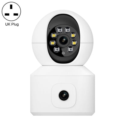 ESCAM QF010 2x2MP Dual Lens Dual Screen Surveillance WiFi Camera Support Two-way Voice & Motion Detection, QF010 SUNSKY