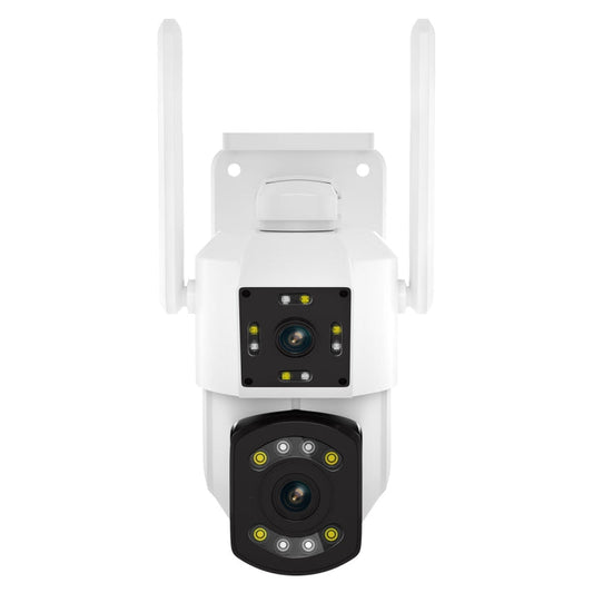 ESCAM PT210 2x3MP Dual Lens Dual Screen Monitor WiFi Camera Support Two-way Voice & Motion Detection & Cloud Storage, PT210 SUNSKY