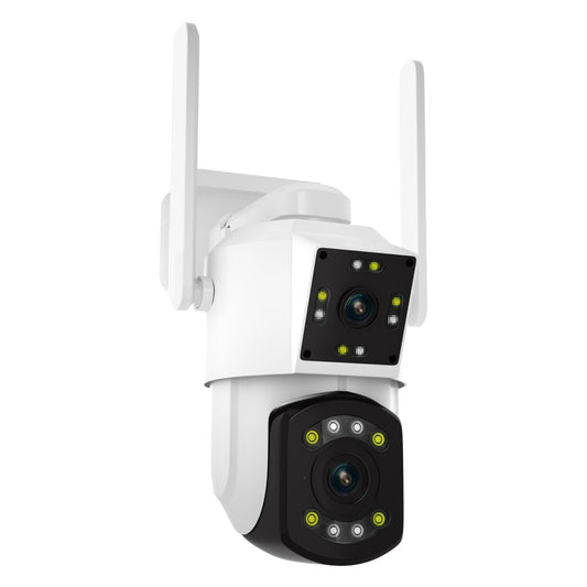 ESCAM PT210 2x3MP Dual Lens Dual Screen Monitor WiFi Camera Support Two-way Voice & Motion Detection & Cloud Storage, PT210 SUNSKY