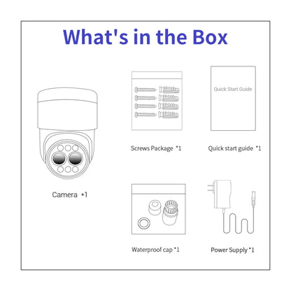 ESCAM G03 2x4MP Dual Lens Zoom 8X Dual Light Source WiFi Camera Support Two-way Voice & Motion Detection