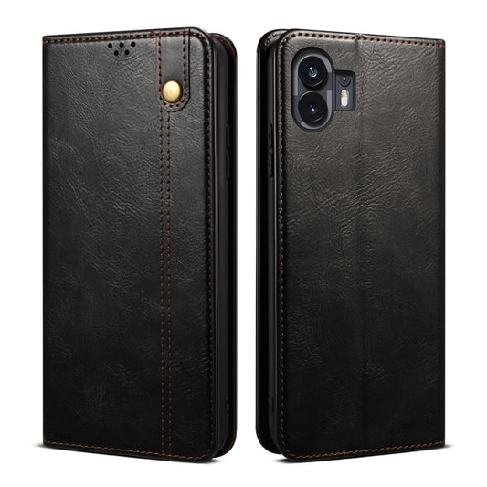 Oil Wax Crazy Horse Texture Leather Phone Case