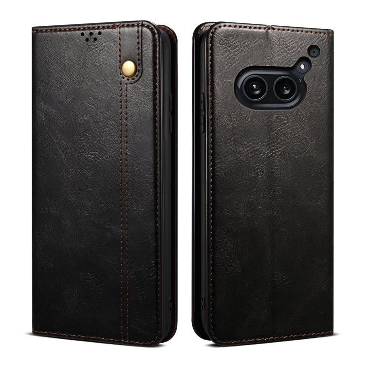Premium Leather Phone Case - Oil Wax Crazy Horse Texture