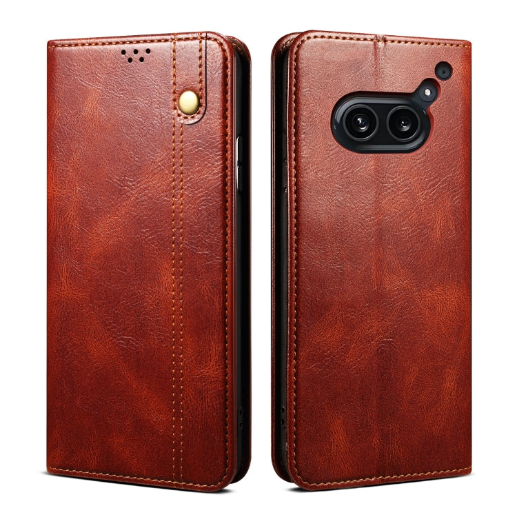 Premium Leather Phone Case - Oil Wax Crazy Horse Texture