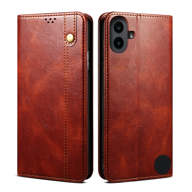 Premium Leather Phone Case - Oil Wax Crazy Horse Texture