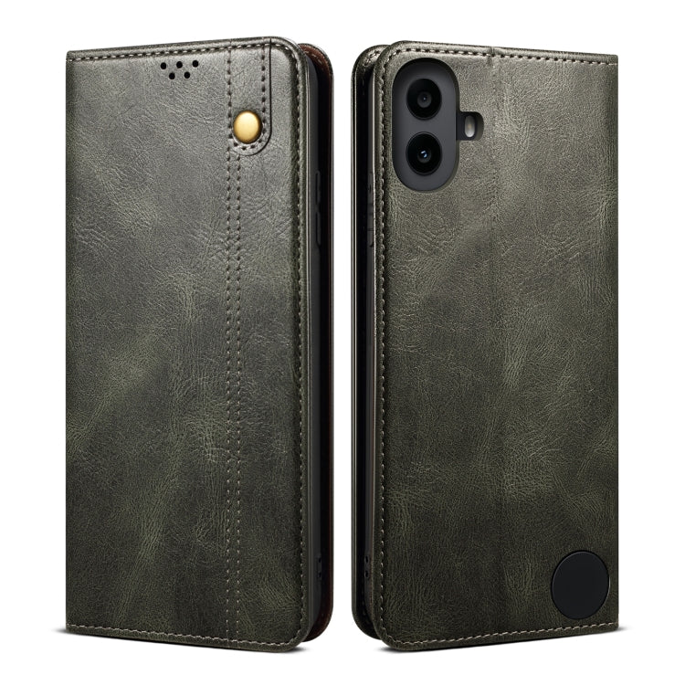 Premium Leather Phone Case - Oil Wax Crazy Horse Texture