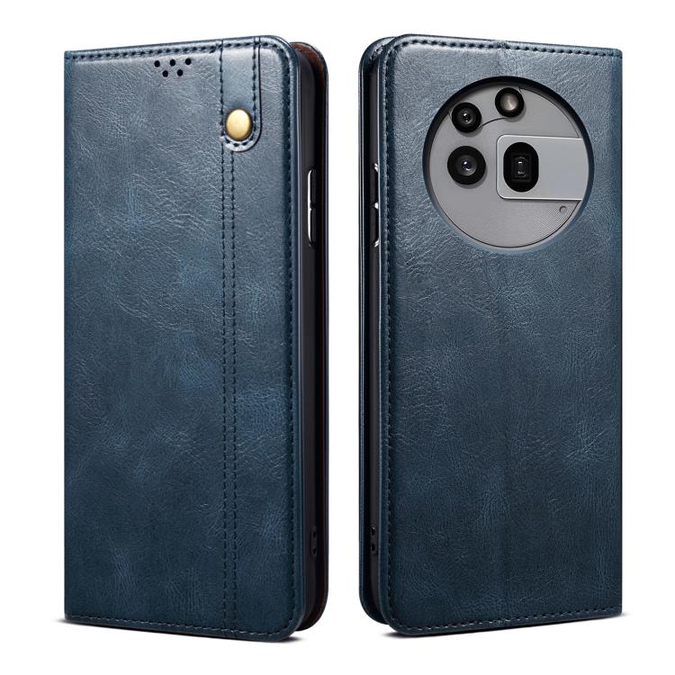 Premium Leather Phone Case - Oil Wax Crazy Horse Texture