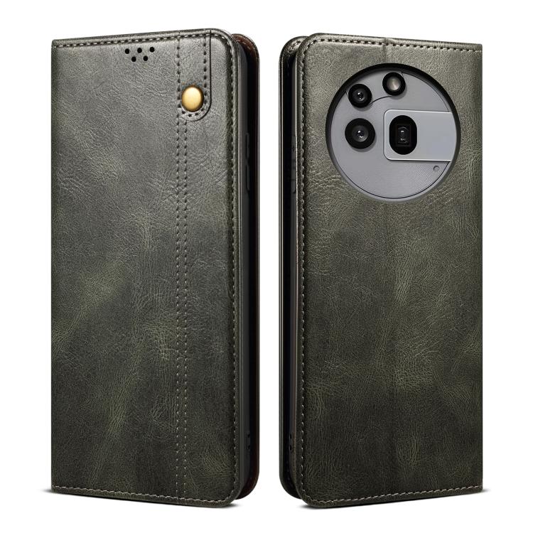 Premium Leather Phone Case - Oil Wax Crazy Horse Texture