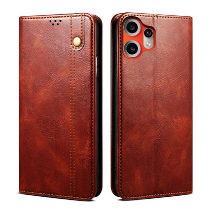 Oil Wax Crazy Horse Texture Leather Phone Case, For Nothing Phone 3, For Nothing CMF Phone 2 Pro, For Nothing Phone 3a, For Nothing Phone 3a Pro, For Nothing CMF Phone 1, For Nothing Phone 2A - Shello's Creative Boutique