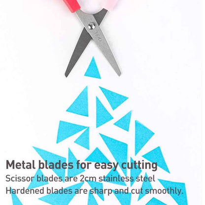 Deli 6021A Student Scissors Mini Portable Children Handmade Paper-cut Scissors