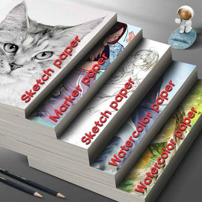 Deli 8K Sketch Paper - 180g Art Drawing & Hand-Painted Paper (20 Sheets) - Shello's Creative Boutique