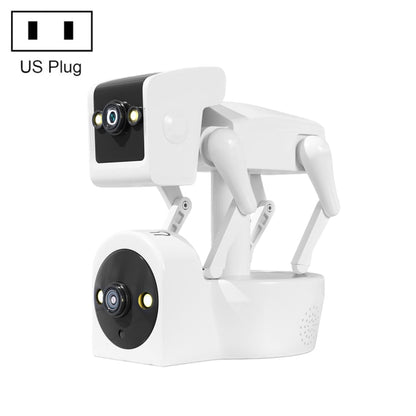 ESCAM PT212 4MP Dual Lens Robot Dog WiFi Camera Supports Cloud Storage/Two-way Audio/Night Vision, US Plug, UK Plug, EU Plug, AU Plug SUNSKY