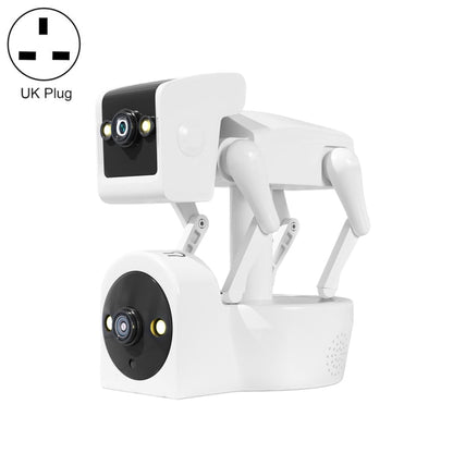 ESCAM PT212 4MP Dual Lens Robot Dog WiFi Camera Supports Cloud Storage/Two-way Audio/Night Vision, US Plug, UK Plug, EU Plug, AU Plug SUNSKY