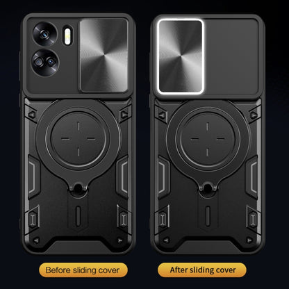 CD Texture Sliding Camshield Magnetic Holder Phone Case