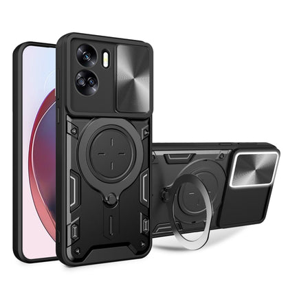 CD Texture Sliding Camshield Magnetic Holder Phone Case, For Honor X9b, For Honor 90 Lite 5G, For Honor 90 5G, For Honor Magic5 Pro