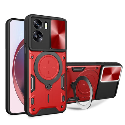 CD Texture Sliding Camshield Magnetic Holder Phone Case